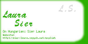 laura sier business card